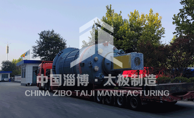 高品質(zhì)6萬升非標(biāo)搪玻璃反應(yīng)釜中國淄博太極制造